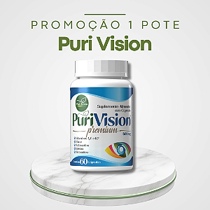 Promoção 1 Pote Puri Vision – Fórmula Natural com Alta Concentração de Luteína, Zeaxantina e Astaxantina para Potencializar a Saúde dos Olhos