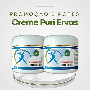 Promoção 2 Potes de Puri Ervas Creme Para Dor
