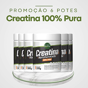 Promoção 6 Potes Creatina Monohidratada 100% Pura - Força e Desempenho Máximo para Quem Busca um Ótimo Resultado