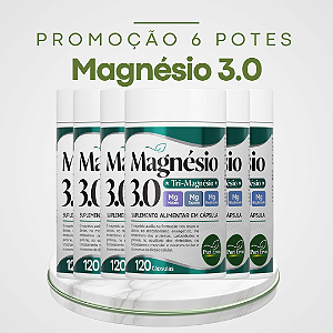 Promoção 6 Potes Tri-Magnésio Puri Ervas – Energia, Sono e Bem-Estar em 1 Só Fórmula