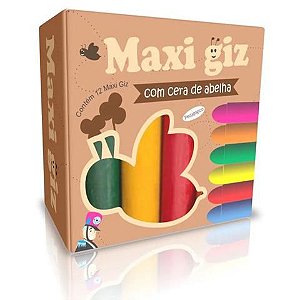Maxi Giz de Cera com 12 cores 3+