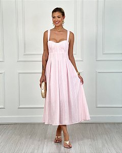 VESTIDO LINHO LISTRADO