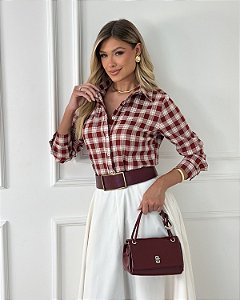 CAMISA OVER YARA XADREZ