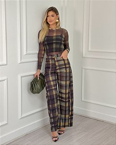 CALÇA XADREZ SAVANA