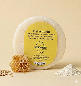 Sabonete Terapêutico em barra Favo de Mel e Aveia