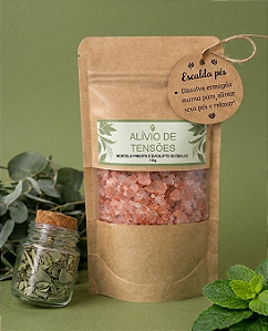 Escalda Pés para Alivio de Tensões de Hortelã-pimenta e Eucalliupito globulus