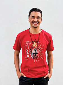 Camiseta Convencional Por Suas Chagas Vermelha