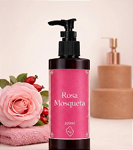 Sabonete Líquido Terapêutico Rosa Mosqueta - Manteiga de cupuaçu e jaboticaba