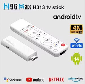 H96 MAX H313 Mini TV Stick Android 14