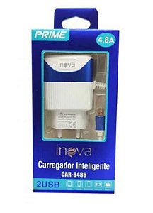 Carregador Prime 4.8A V8 2 Saídas USB CAR-8485