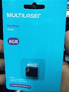 Pendrive Multilaser Nano PD053 8GB preto