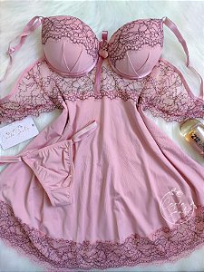 Camisola Microfibra - Rosé Bicolor