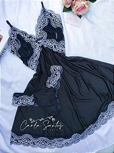 Camisola microfibra Sem bojo - Preta bicolor