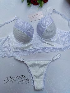 Conjunto cropped Celebração - Branco