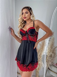 Camisola Microfibra - Preta e Vermelha