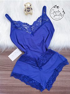 Baby doll Microfibra - Azul Royal