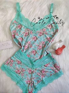 Baby doll Floral - Verde