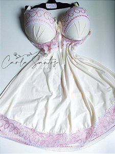 Camisola Microfibra - Creme bicolor