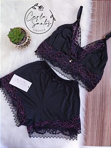 Short-Doll Cropped - Preto
