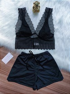 Short doll Doce Luar - Preto