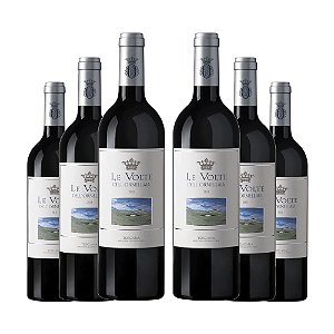 Kit 6 Vinhos Tinto Italiano Le Volte dell´Ornellaia Rosso di Toscana IGT 2021