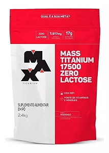 Mass 2,4kg Max Titanium Zero Lactose
