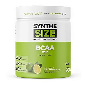 BCAA em Pó Synthe Size 200g – Recuperação e Crescimento Muscular