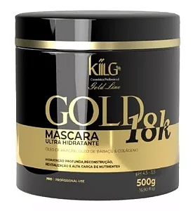 Máscara Ultra Hidratante Gold 18k Kiilg- 500g