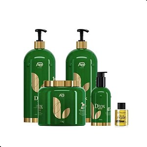 Dtox Profissional, Detox 4 Passos AP Professional - 1L + Oleo 7ml