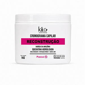 Máscara Cronograma Capilar Reconstrução - Kiilg 1kg