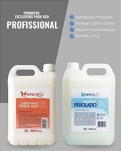 Kit Impacto Liss Shampoo e Condicionador Bálsamo 5L