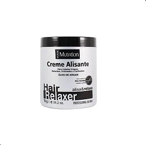 Creme Alisante Relaxante Hair Mutation Com Argan Black 1kg