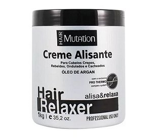 Creme Alisante Relaxante Hair Mutation Com Argan Black  1kg