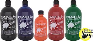 TINTA PREMIUM PARA RECARGA PINCEL MARCADOR DE QUADRO BRANCO - 04 FRASCOS 1 LITRO (PRETO/AZUL/VERMELHO/VERDE) + 01 FRASCO 500ML (LARANJA)