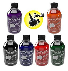 TINTA PREMIUM PARA RECARGA PINCEL MARCADOR DE QUADRO BRANCO - 06 FRASCOS DE 500ML (PRETO/AZUL/VERMELHO/VERDE/LARANJA/VIOLETA)