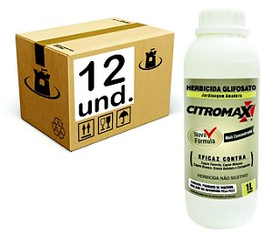 GLIFOSATO 1% MATA MATO HERBICIDA CITROMAX - CX 12x1 L