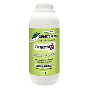 GLIFOSATO 1% MATA MATO HERBICIDA NÃO SELETIVO C/ ADJUVANTE CITROMAX 1L