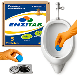 ENZITAB 5 TABLETES ENZIMAS PARA RALOS E MICTÓRIOS