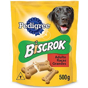 Biscoito Biscrok para Cães Adultos Raças Grandes 500g