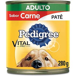 Lata Pedigree Patê de Carne 280g