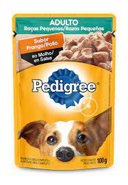 Sachê Pedigree Adulto Raças Pequenas Frango 100g