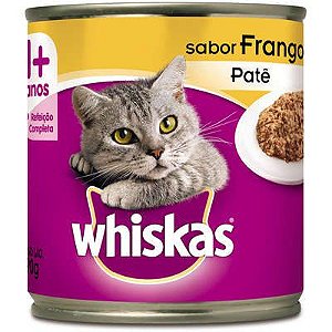 Whiskas Lata Patê de Frango para Gatos Adultos 290g