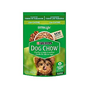 Sachê Dog Chow Filhotes Carne 100g