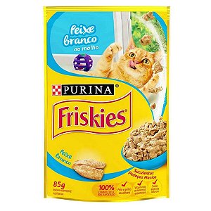 Sachê Friskies Peixe Branco 85g