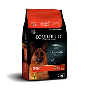 Equilíbrio para Cães Adultos de Porte Grande Carne 12kg