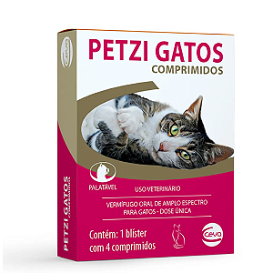 Petzi Gatos 4 comprimidos