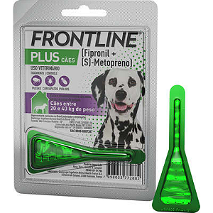 Frontline Plus Cães De 20 A 40 Kg