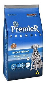 Premier Fórmula Cães Adultos Raças Médias Frango - 20Kg