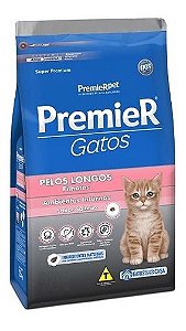 Premier Ambientes Internos Gato Filhote Pelo Longo Salmão 1,5Kg