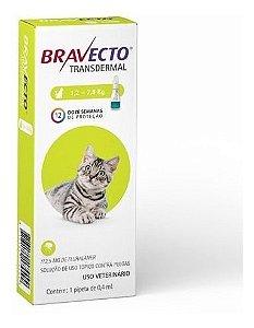 Bravecto Transdermal Gatos de 1,2 A 2,8 Kg